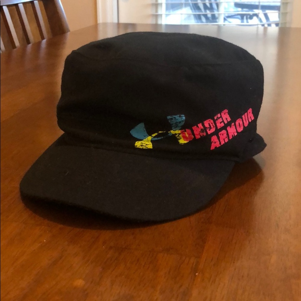 Black Under Amour Flat Cap
